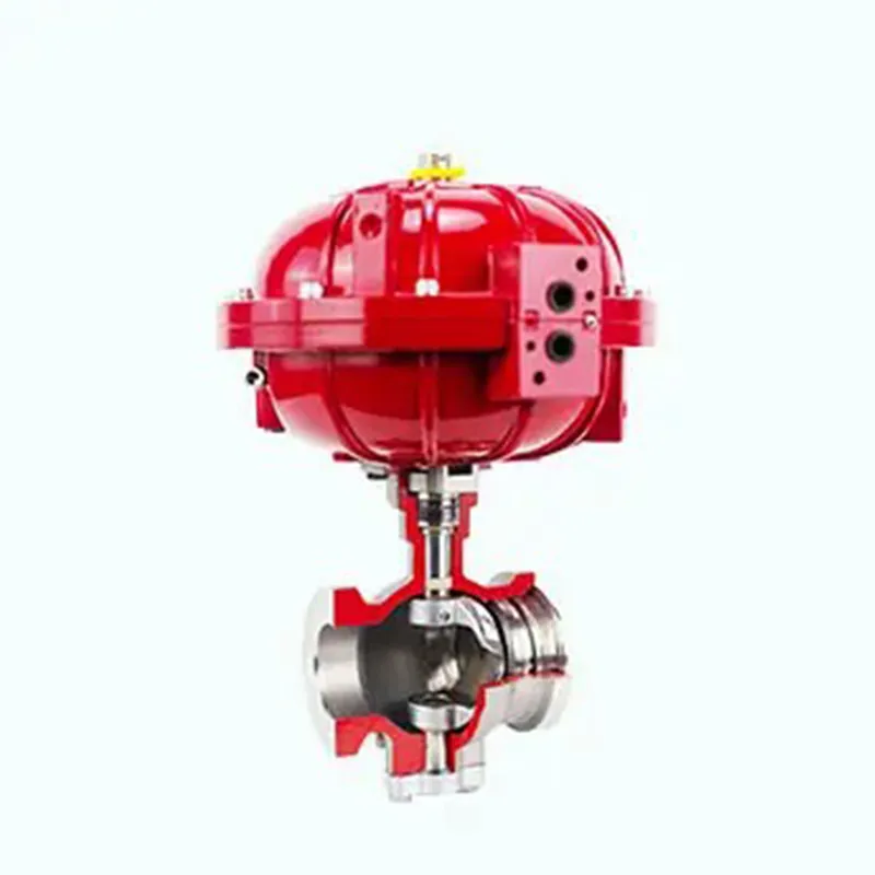 Шаровой кран с V-образным проходом.1